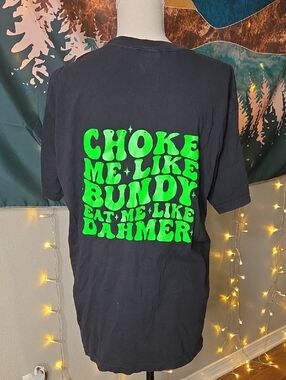 Comfort Colors Funny Neon Green Tee Size L